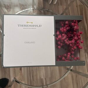 Threshold Quality & Design Red Frosted Berry Christmas Garland 6ft